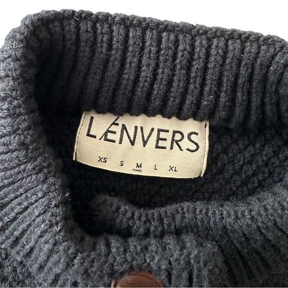 Lenvers Anais Merino Wool Puff Sleeve Cardigan - Picture 2 of 4